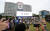 19일 오후 용산 대통령실 청사 앞 잔디마당에서 열린 대통령실 이전 기념 어린이·주민 초대 행사. 뉴스1