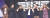 기자 간담회에 참석한 배우 제이 엘리스(왼쪽부터), 마일즈 텔러, 톰 크루즈, 프로듀서 제리 브룩하이머, 배우 글렌 포웰, 그레그 타잔 데이비스. [뉴시스]