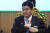 기시 노부오(岸信夫) 일본 방위상이 22일(현지시간) 캄보디아 프놈펜에서 열린 아세안 국방회의에 참석했다. [AP=연합뉴스]
