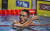 다비드 포포비치가 23일(한국시간) 2022 세계수영선수권 자유형 100ｍ 결선에서 가장 먼저 터치패드를 찍은 뒤 엄지를 치켜세우며 금메달을 자축하고 있다. [AP=연합뉴스] 