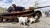  우크라이나 키이우 시내 광장에 전시된 러시아 장갑차 근처를 걷는 염소들. EPA=연합뉴스