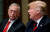 2018년 10월 23일 미국 워싱턴 백악관에서 열린 군 수뇌부 브리핑에서 도널드 트럼프 전 미국 대통령(오른쪽)과 제임스 매티스 전 국방장관(왼쪽). 로이터=연합뉴스