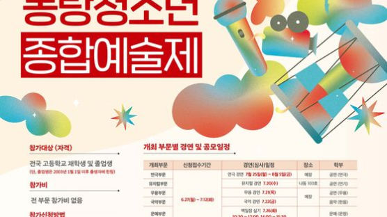 서울예술대, '예술적 끼 발굴' 동랑청소년예술제 개최