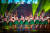 지난달 30일 므리야 댄스팀이 전북대 삼성문화회관에서 고국을 위한 공연을 펼치고 있다. 사진 이히할테디히 제공