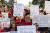 미국 국민들이 지난 29일(현지시간) 로 대 웨이드 대법원의 판결에 대해 시위하고 있다. [AP=연합뉴스]
