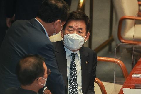 [속보] 21대 후반기 국회의장에 5선 김진표 공식 선출