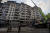 26일 러시아군 공습으로 수도 키이우 9층 주거 건물이 파괴된 모습. AP=연합뉴스