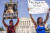  낙태를 찬성하는 여성(왼쪽)과 반대하는 여성이 4일 워싱턴DC 연방대법원 앞에서 나란히 피켓을 들고 시위하고 있다. AFP=연합뉴스