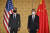 토니 블링컨 미국 국무장관과 왕이 중국 상무위원 겸 외교부장이 지난해 10월 이탈리아 로마에서 만났다. [AP=연합뉴스]