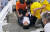 아베 신조 전 일본 총리가 8일 오전 일본 나라현 나라시 소재 야마토사이다이지역 인근 노상에 쓰러져 있다. [AP=연합뉴스]