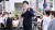  지난 8일 나라시에서 연설 중이던 아베 신조 전 일본 총리. 연설 시작 후 얼마되지 않아 총격을 받고 사망했다. 사진 로이터=연합뉴스 