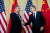 토니 블링컨 미국 국무장관과 왕이 중국 외교담당 국무위원 겸 외교부장이 9일(현지시간) 인도네시아 발리의 한 리조트에서 양자 회담을 했다. [AP=연합뉴스]