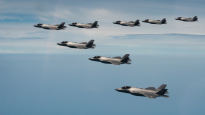 군산 美 공군기지 활주로 달궜다…한·미 첫 F-35A 연합훈련