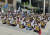 동물단체연합인 '개식용 종식을 촉구하는 국민행동'이 초복인 16일 서울 용산역 광장에서 개식용 반대 집회를 하고 있다. [뉴스1] 