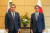 19일 일본 총리관저에서 만난 박진 외교부 장관과 기시다 후미오 일본 총리. [외교부 제공]