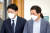국민의힘 김기현 의원(오른쪽)과 장제원 의원. 사진은 두 사람이 지난 6월 27일 서울 여의도 국회 의원회관에서 열린 '대한민국 미래혁신포럼'에 참석하고 있는 모습. [연합뉴스]