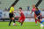 한국여자축구대표팀 지소연이 19일 일본에서 열린 동아시안컵 일본전에서 공을 다투고 있다. [사진 대한축구협회]