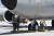 지난 11일(현지시간) 미국 네브래스카주 오풋 공군기지에서 관계자들이 주기된 WC-135R을 점검하고 있다. [사진 미 공군] 