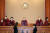 유남석 헌법재판소장(가운데)을 비롯한 헌법재판관들이 21일 서울 헌법재판소에서 열린 7월 심판사건 선고에 참석하고 있다. [뉴시스]