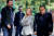 지난 2021년 10월 이탈리아 로마에서 회담을 마친 우파 정당 지도자들. 왼쪽부터 마테오 살비니 동맹당 대표, 조르자 멜로니 이탈리아형제들 대표, 실비오 베를루스코니 전진이탈리아 대표. 로이터=연합뉴스