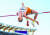 우상혁은 지난 19일 미국 유진 세계육상선수권 높이뛰기에서 날렵한 자세로 바를 넘고 있다. 작은 키와 짝발의 핸디캡을 극복하고 한국 육상의 새 역사를 썼다. [로이터=연합뉴스]