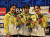 2022 세계선수권대회 여자 근대5종 단체전 종목에 출전한 장하은, 김선우, 성승민(왼쪽부터). [사진 대한근대5종연맹]