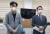 지난달 27일 허광윤 대전주민자치연구소장(왼쪽)과 권중순 전 대전시의회 의장이 대전시의회 기자실에서 합동 기자회견을 열고 있다. 뉴시스