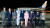  낸시 펠로시 미국 하원의장(오른쪽에서 네번째)이 2일 대만 타이베이에 도착한 직후 조셉 우 대만 외교부 장관 등과 사진을 찍고 있다. 로이터=연합뉴스