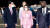 낸시 펠로시 미국 하원의장이 지난 2일(현지시간) 대만 숭산 공항에 내려 이동하고 있다. 펠로시 의장의 분홍 의상은 '괴롭힘과 따돌림 방지'의 의미를 지니고 있다고 현지 언론은 보도했다. AFP=연합뉴스