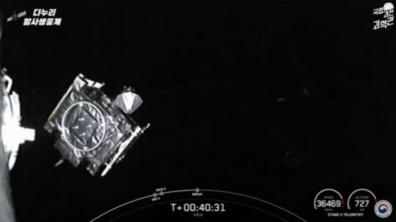 우주 비행 韓 달 탐사선 '다누리'…오전 9시 40분 교신 성공했다
