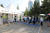 5일 인천 연수구 송도달빛축제공원에서 열린 2022 인천 펜타포트 락 페스티벌에서 관객들이 코로나19 방역게이트를 통과하고 있다. 뉴스1
