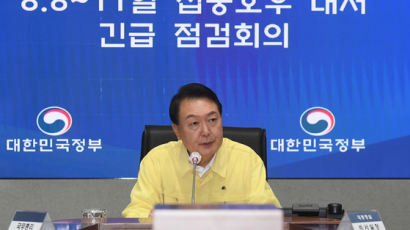 자택지휘에 "폰트롤타워" 비판…'디테일' 없었던 尹 재난대응