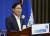 더불어민주당 박범계 의원이 11일 서울 여의도 국회에서 열린 의원총회에서 발언하고 있다. 김상선 기자