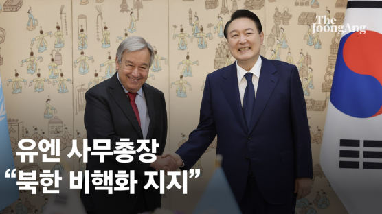 尹 만난 유엔총장 "완전·검증가능·불가역적 北비핵화 지지"