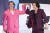 할리우드 배우 브래드 피트(왼쪽)와 에런 테일러 존슨이 19일 오후 서울 용산구 CGV용산아이파크몰에서 열린 영화 '불릿 트레인' 레드카펫 행사에서 포즈를 취하고 있다. 연합뉴스