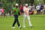 지난 5월 PGA 챔피언십 2라운드에서 함께 경기한 타이거 우즈(오른쪽)와 로리 매킬로이. USA TODAY=연합뉴스