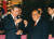 1992년 9월 28일 당시 노태우 대통령이 중국 베이징 인민대회당에서 양상쿤 중국 국가주석과 건배하고 있다. 북방외교를 성공시킨 노 대통령은 중국을 방문한 최초의 한국 국가원수로 기록됐다. [중앙포토]