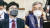 한동훈 법무부 장관(왼쪽)과 최강욱 더불어민주당 의원이 22일 국회 법사위 전체회의에서 설전을 벌였다. 김성룡 기자