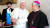 주교 시절 바티칸을 방문한 유흥식 신임 추기경이 프란치스코 교황에게 한복은 입은 성 모자상을 선물하고 있다. 사진 한국 천주교 대전교구