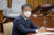 오석준 대법관 후보자가 29일 국회에서 열린 인사청문회에서 의원들의 질문에 답변하고 있다. 연합뉴스