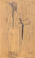  이중섭, 여인, 1942, 종이에 연필, 41,2x23.6cm. 이건희컬렉션. 아내 마사코 여사를 그린 것으로 알려져 있다. [사진 국립현대미술관]