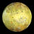 갈릴레오 목성 탐사선이 촬영한 목성 위성 이오. 이오 표면은 엄청나게 많은 활화산이 황과 이산화황을 뿜어내 노란빛으로 보인다. 사진 NASA