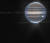 JWST가 광곽으로 관측한 목성과 고리 그리고 위성들. 목성 왼쪽 가장 밝게 빛나는 점이 목성의 내위성 아말테아다. 사진 NASA, ESA, CSA, STSci