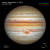 허블이 관측한 목성. 노랗고 붉은 목성의 기존 이미지가 잘 나타나 있다. 대적점도 뚜렷이 보인다. 사진 NASA