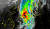 천리안 2A 위성이 6일 오전 6시에 촬영한 태풍 힌남노의 적외선 영상. 태풍의 중심이 부산 앞바다 부근에 있다. 기상청