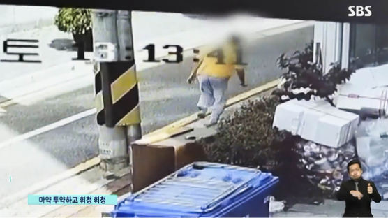 '마약 혐의' 40대 배우, 토한 채로 휘청휘청…CCTV 영상 충격