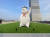 대전신세계 아트앤사이언스 옥상정원에 신세계백화점의 대표 캐릭터 푸빌라 대형 벌룬이 서있다. 사진제공 신세계백화점 