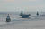 미 7함대 소속 로널드 레이건함을 기함으로 한 항모타격단이 다음 주 부산에 입항한다. 사진은 레이건함을 중심으로 한 항모타격단의 모습. 사진 미 해군