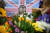  15일 영국 런던의 버킹엄궁 인근 공원에 놓인 엘리자베스 2세 추모 글과 꽃다발. [AFP=연합뉴스]