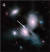 은하 사이에 보이는 초신성(화살표)은 JWST가 처음 관측해냈다. 사진 NASA/STSCI/CEERS/TACC/S. FINKELSTEIN/M. BAGLEY/R. LARSON/Z. LEVAY